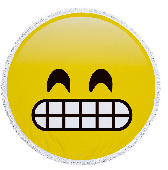 Emoji Novelty Round Beach Towel – view 15