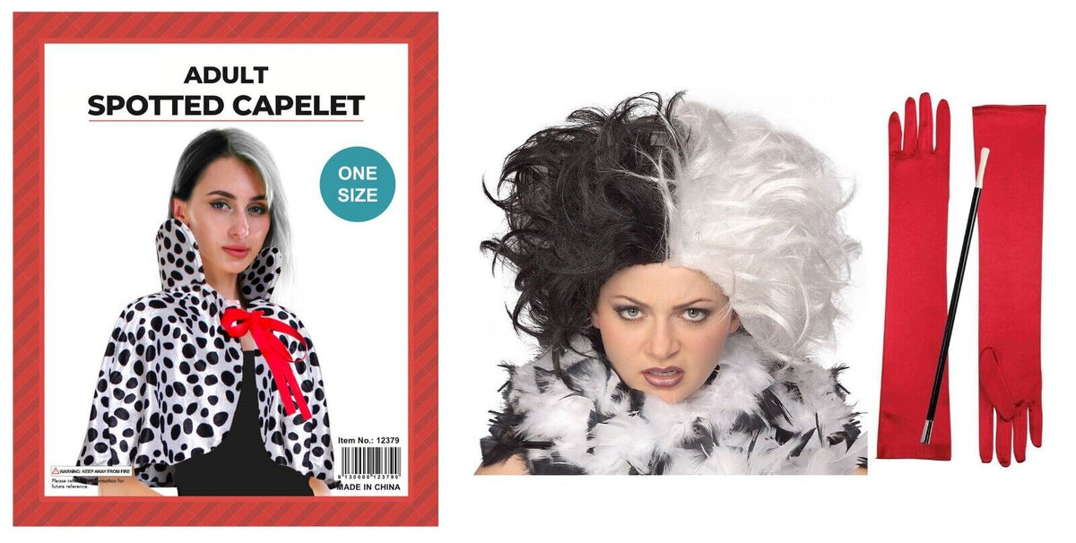 Kids & Adults Dalmatian Villainess Capelet