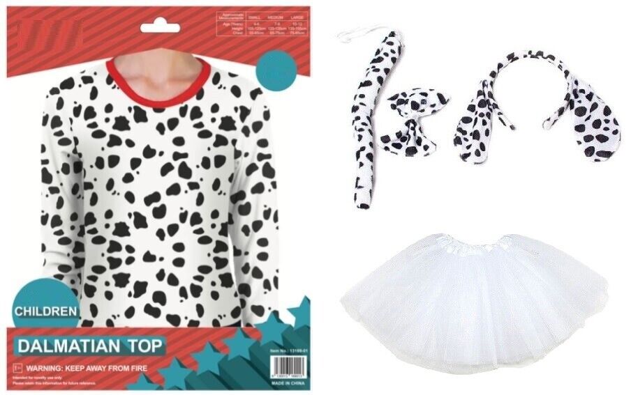 Kids & Adults Dalmatian Dog Costume
