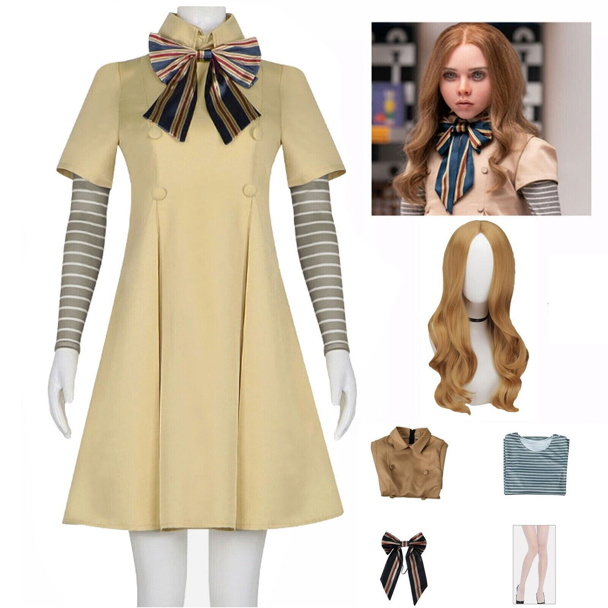 AI Robot Doll Thriller Costume