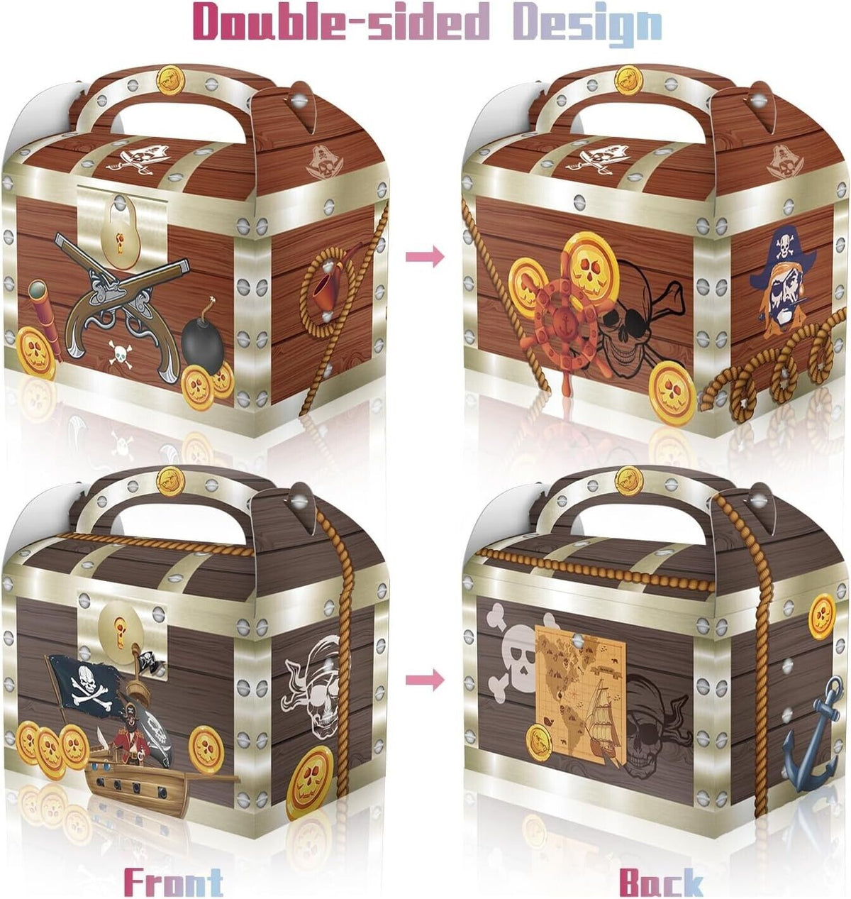 Pirate Treasure Chest Party Favour Boxes – view 3