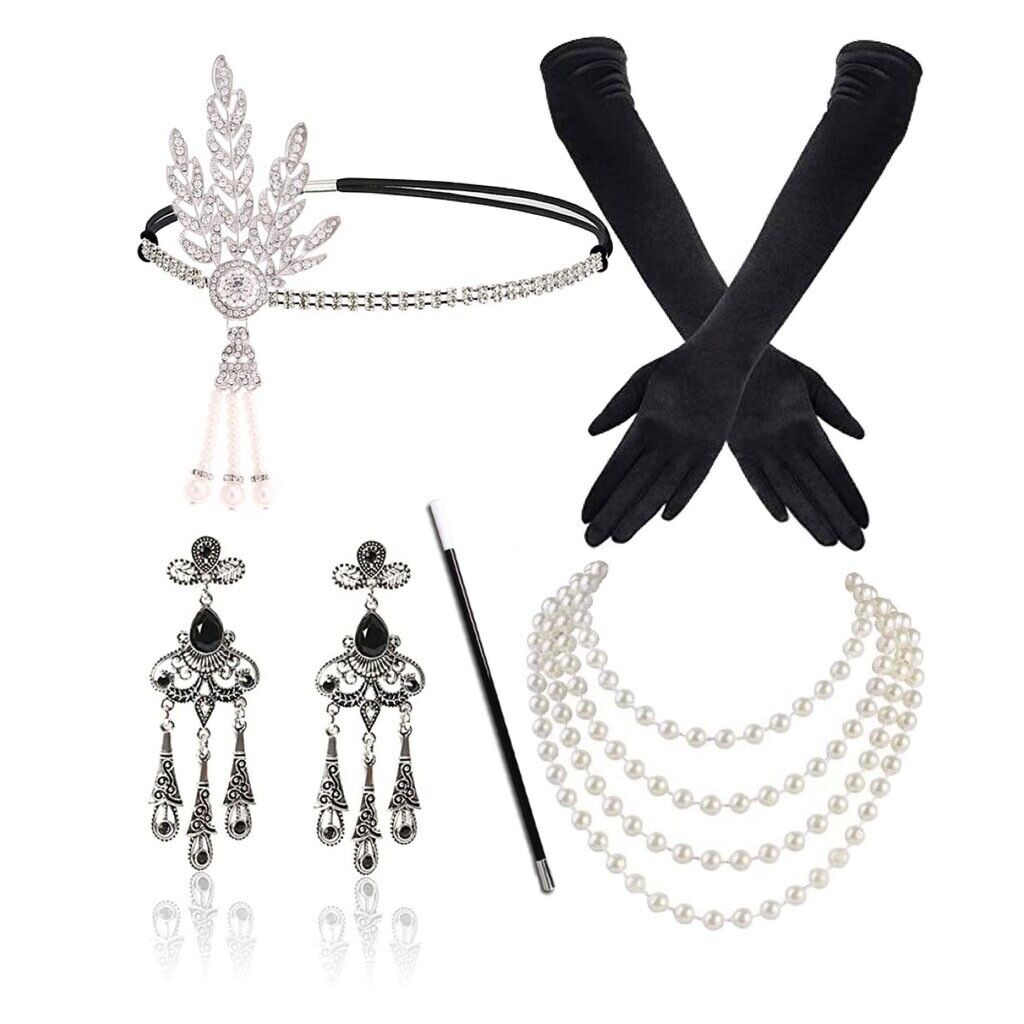 1920s Flapper Gatsby Charleston Accessory Set