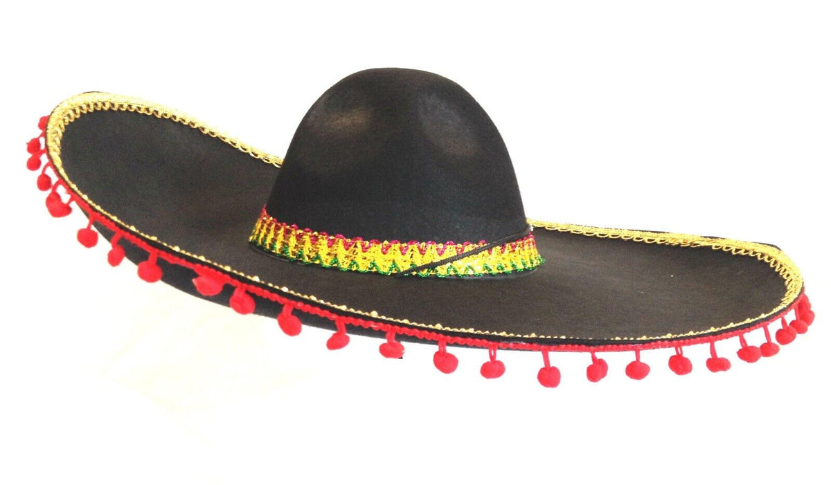 Mexican Poncho Sombrero Set Spanish Wild West – view 3