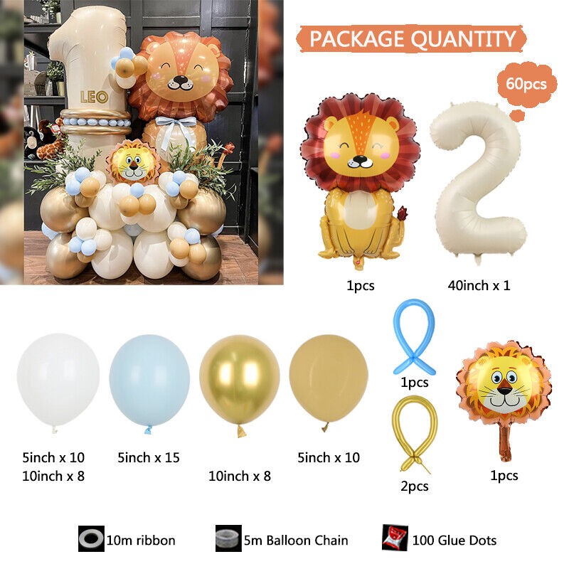 Jungle Safari Lion Balloon Set – view 3