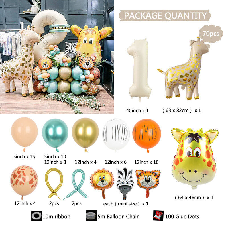 Safari Animal Balloon Set – view 2