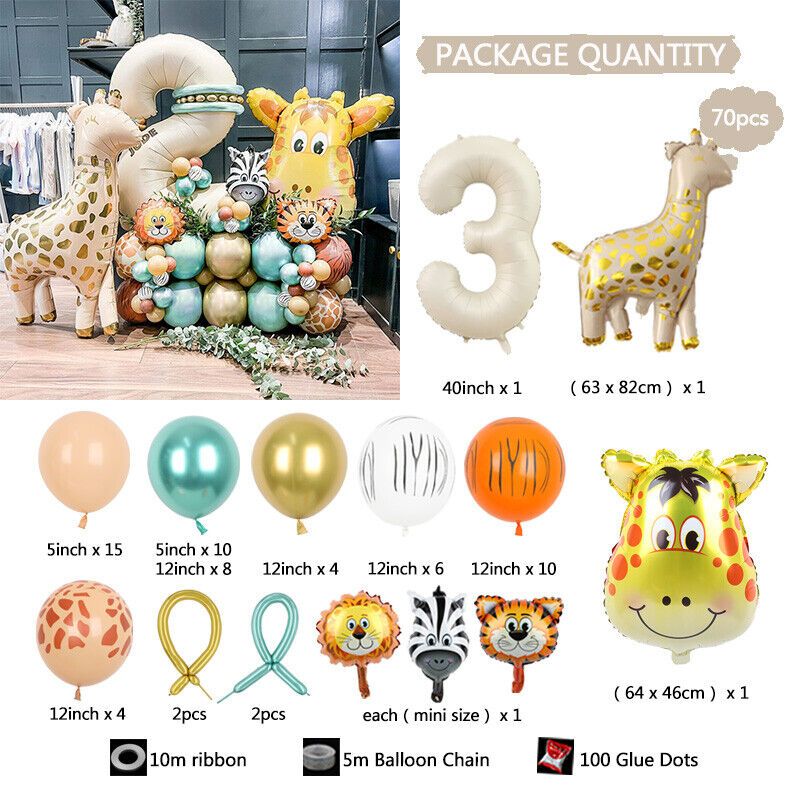 Safari Animal Balloon Set – view 4