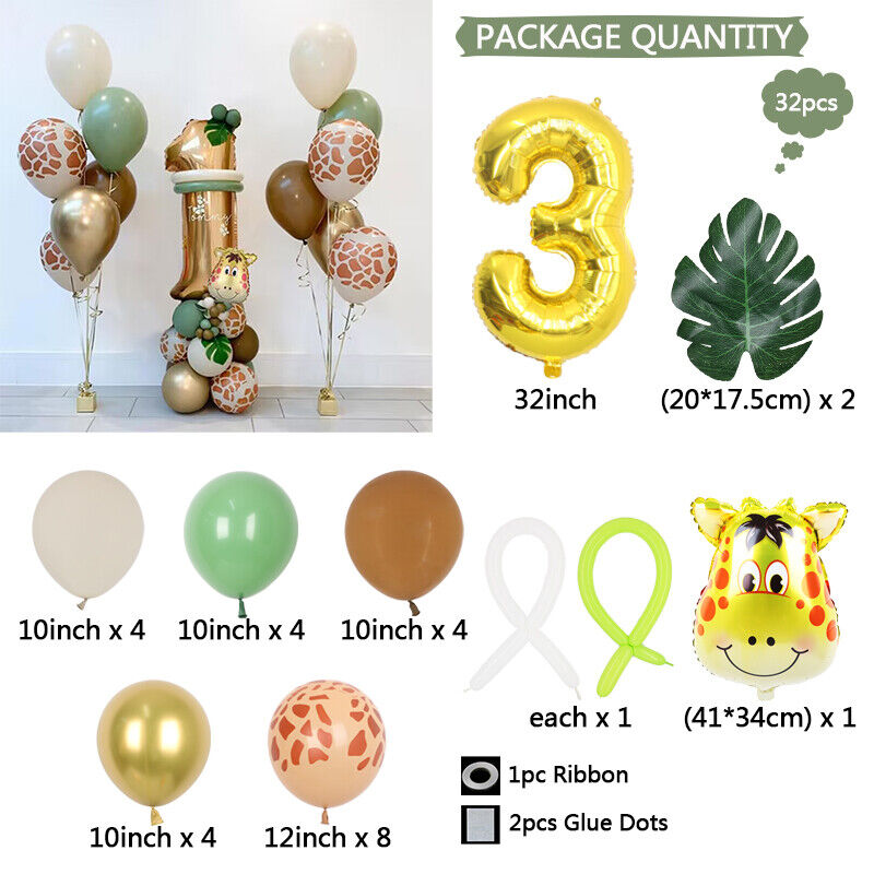Jungle Safari Giraffe Balloon Set – view 4