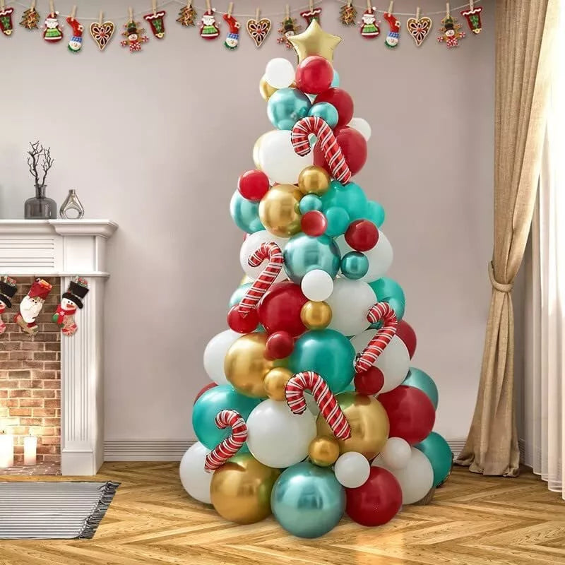 Christmas Tree & Candy Cane Balloon Kit – view 4