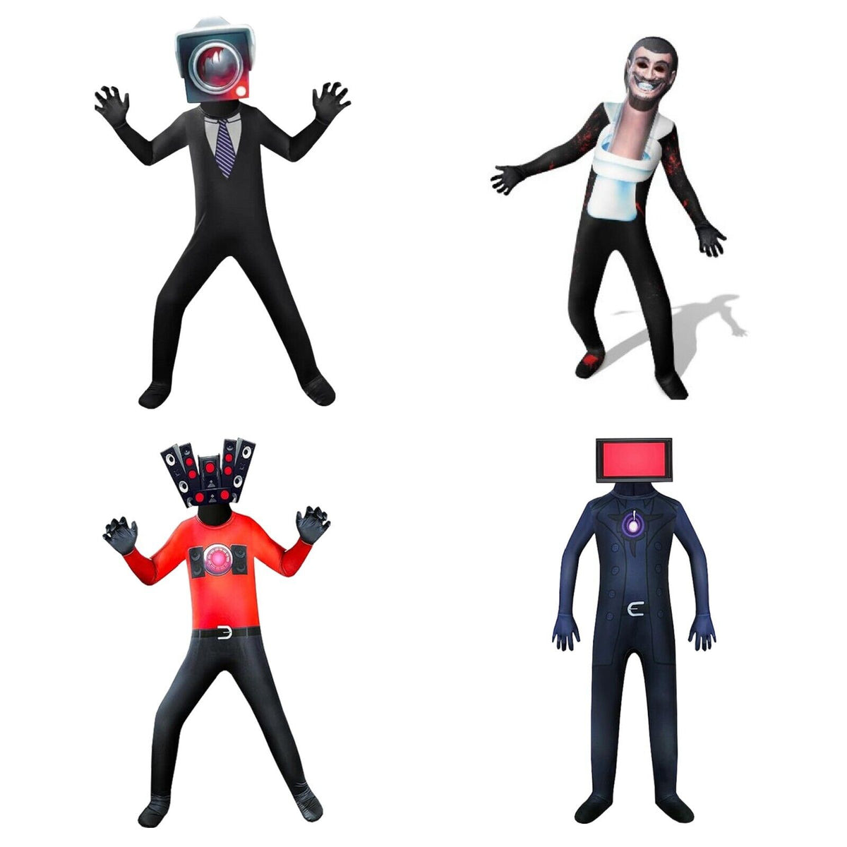 Kids Toilet Head Meme Costume