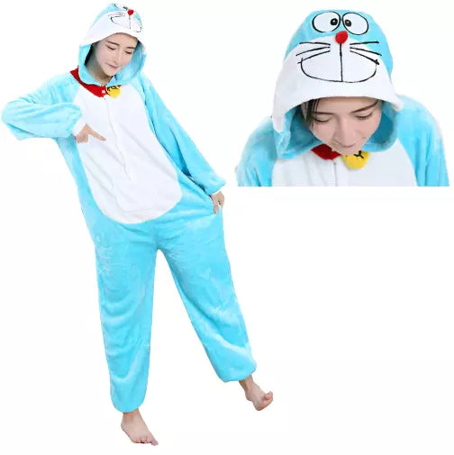 Blue Robot Cat Kigurumi Onesie Pyjamas