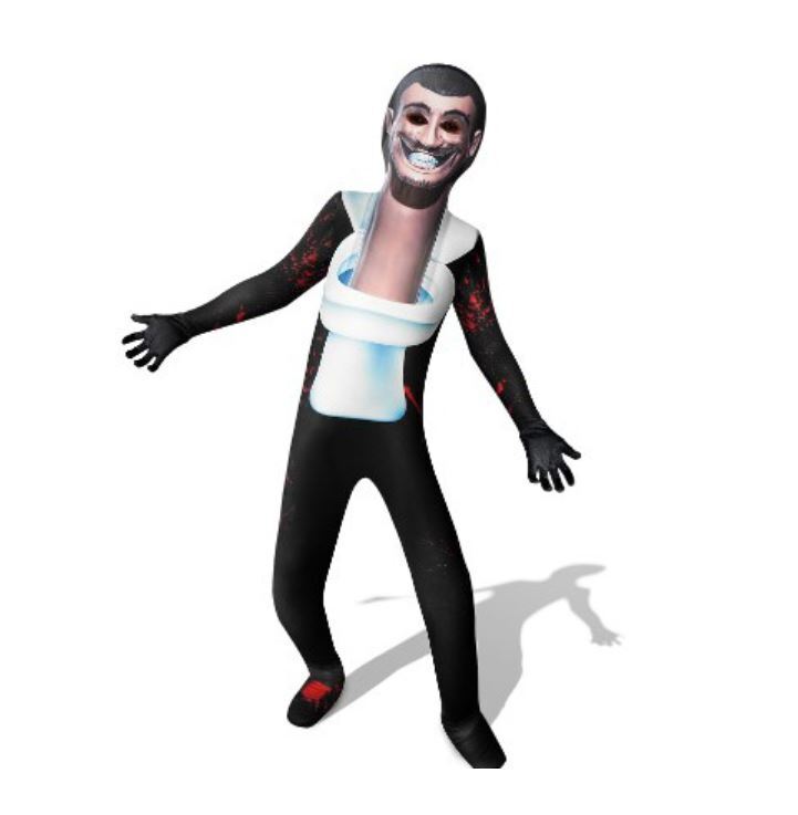 Kids Toilet Head Meme Costume – view 4