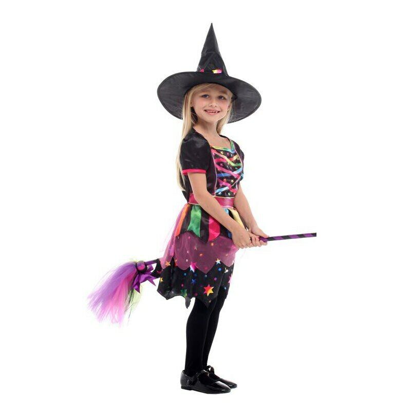 Kids Star Rainbow Witch Costume – view 4