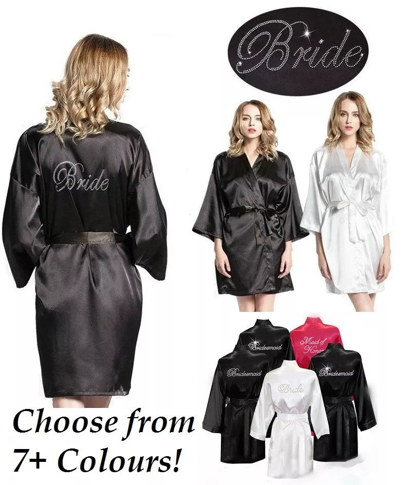 Women's Satin Bridal Party Robe