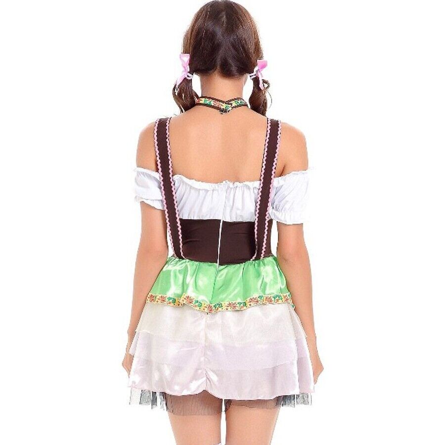 Women's Green Oktoberfest Dirndl Costume