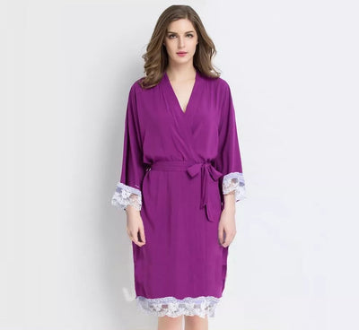 Lace Kimono Bridal Party Robe – view 13