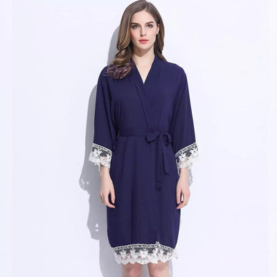 Lace Kimono Bridal Party Robe – view 17