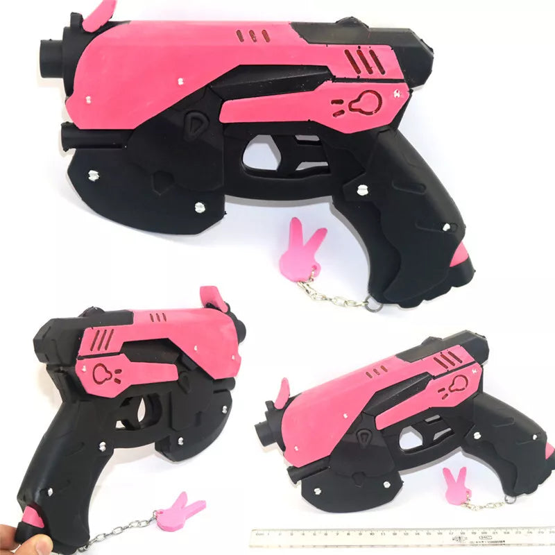 Pink Mecha Pilot Bodysuit Costume with Wig & Toy Blaster Cosplay – view 6