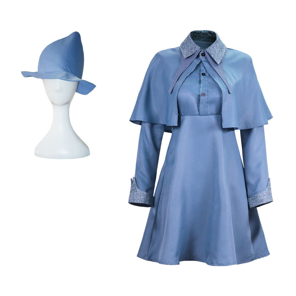 Women's Blue Academy Wizard School Witch Costume