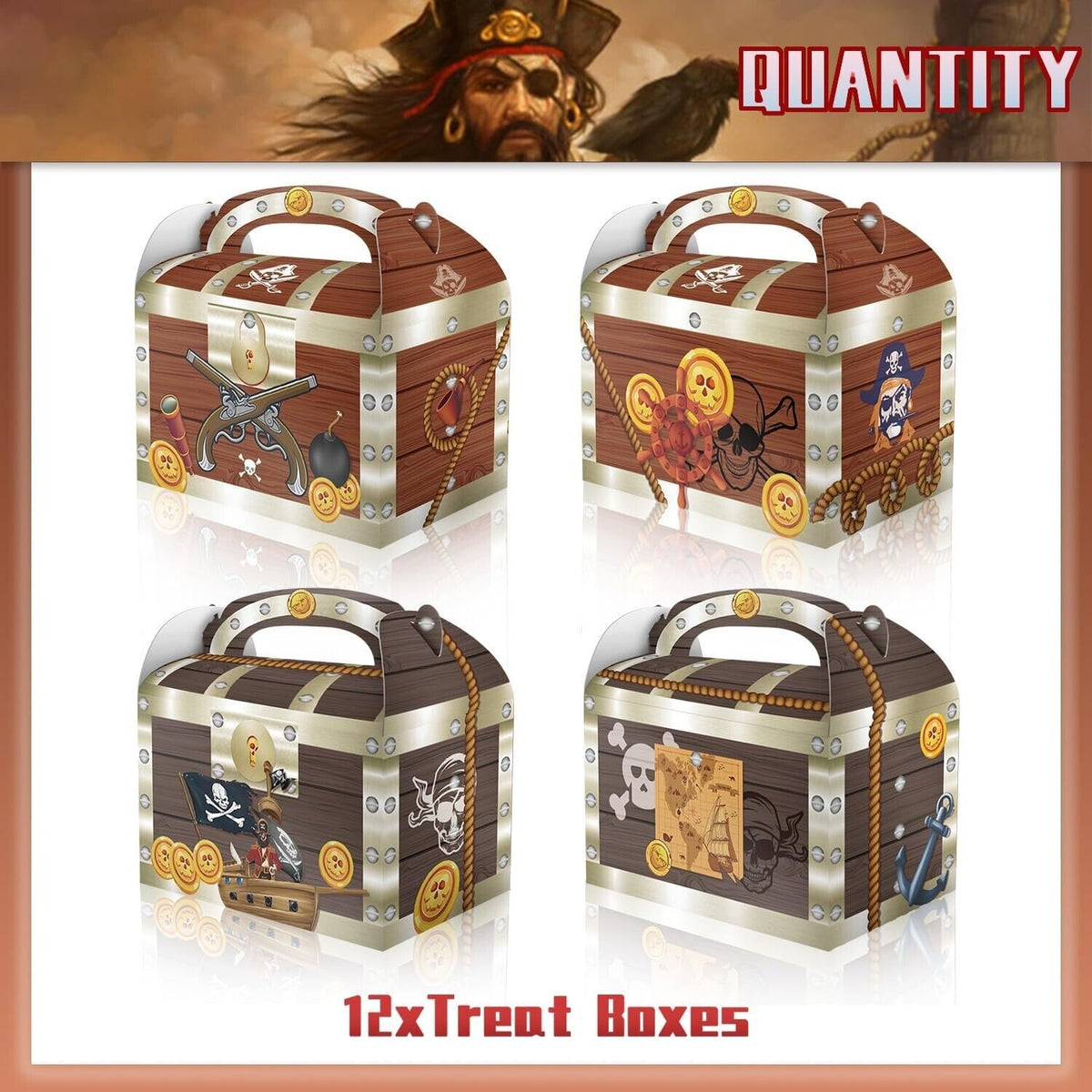 Pirate Treasure Chest Party Favour Boxes – view 4