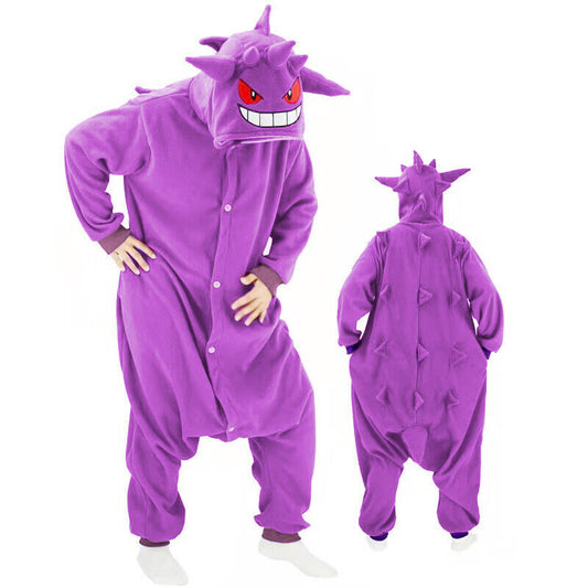 Purple Shadow Monster Kigurumi Onesie Pyjamas