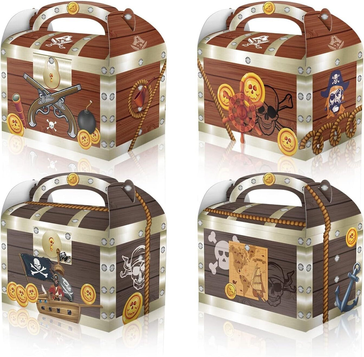Pirate Treasure Chest Party Favour Boxes