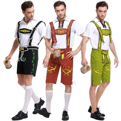 Men's Bavarian Oktoberfest Lederhosen Costume