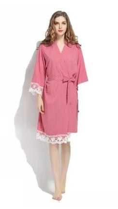Lace Kimono Bridal Party Robe – view 18