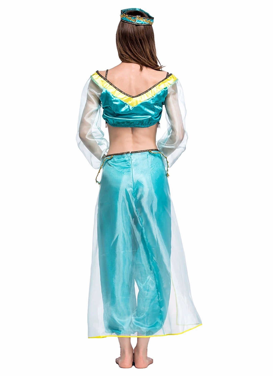Women's Arabian Princess Green Costume – view 3