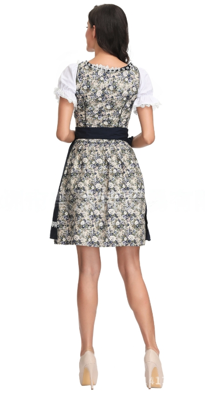 Women's Traditional Blue Oktoberfest Dirndl Costume