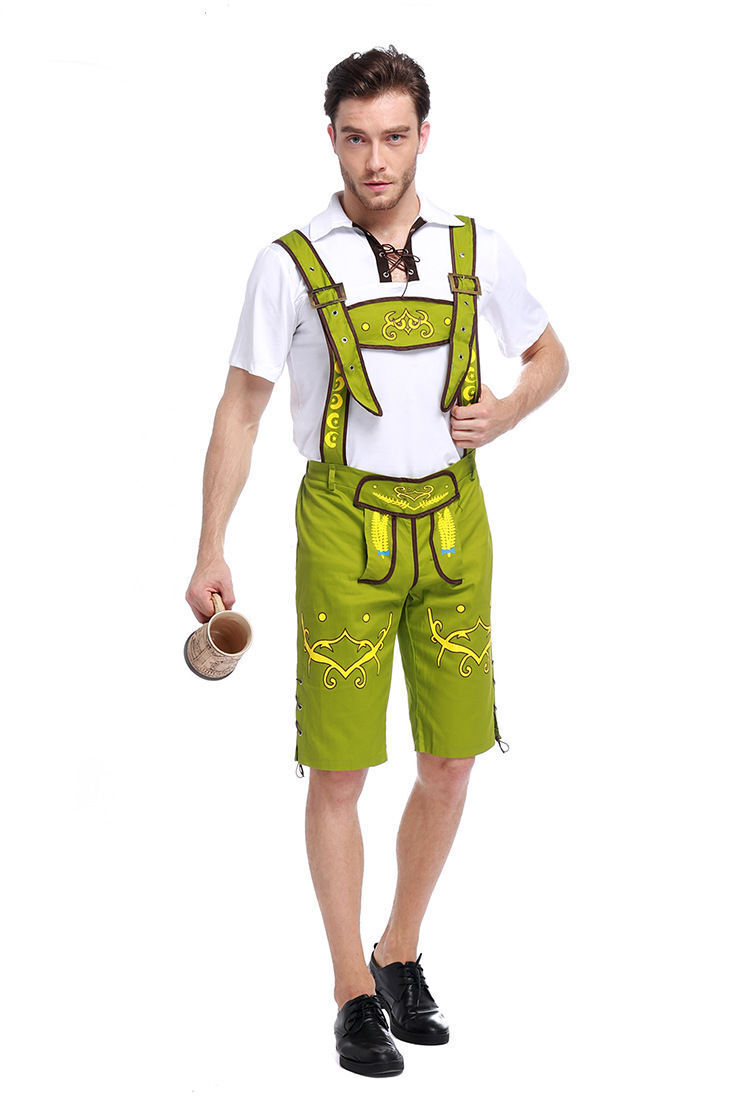 Men's Bavarian Oktoberfest Lederhosen Costume