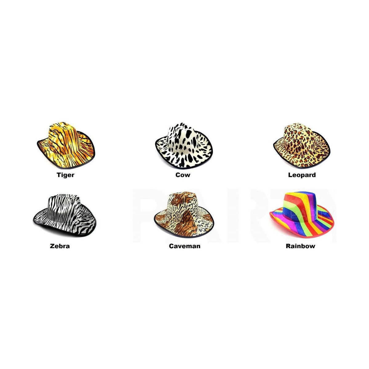 Animal Print Cowboy Costume Hat