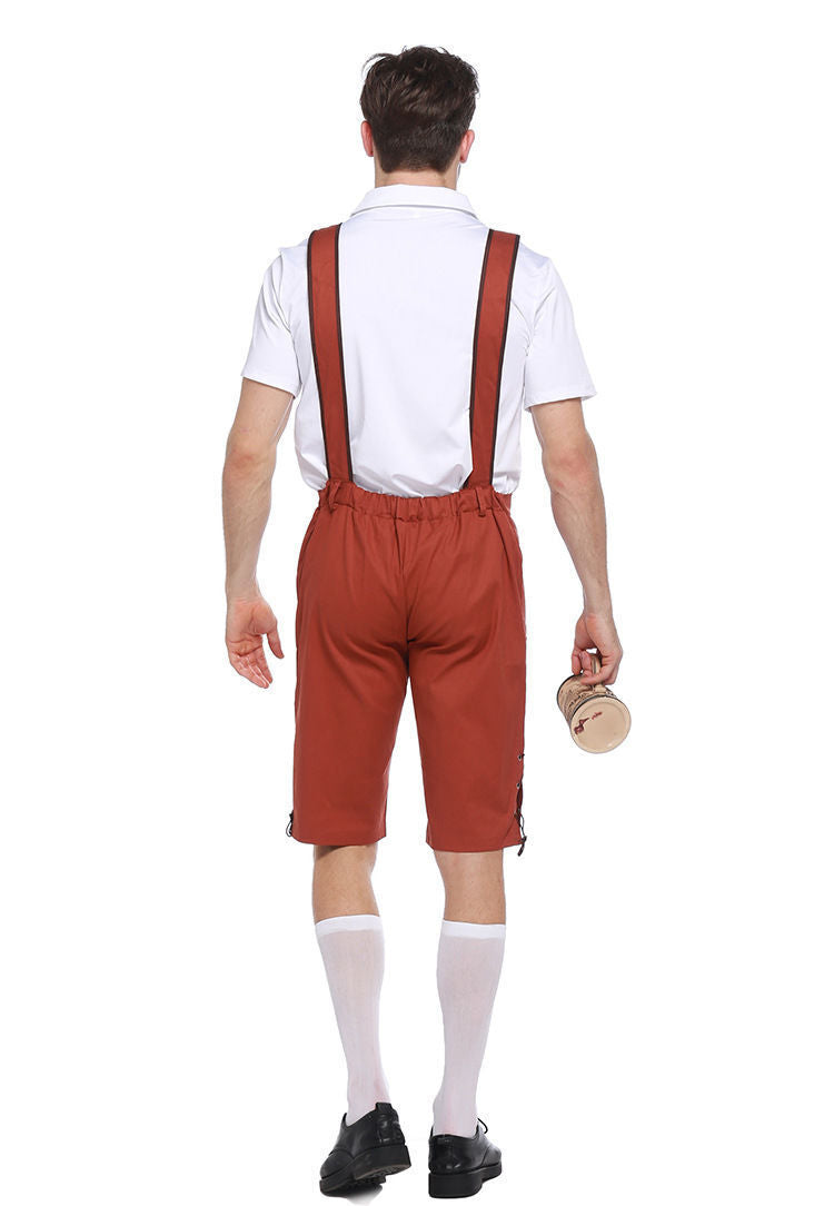 Men's Bavarian Oktoberfest Lederhosen Costume