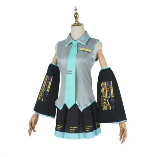 Teal Twin-Tail Virtual Idol with Headset & Wig – view 4