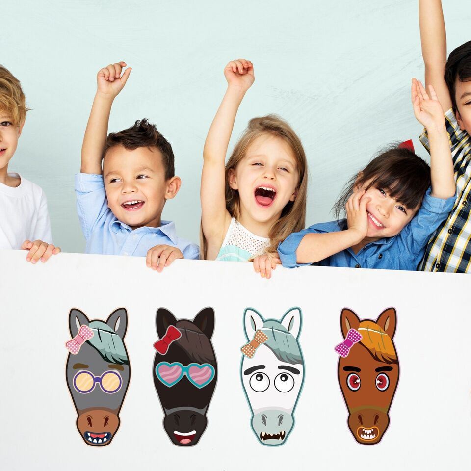 Horse Pony Make-a-Face Sticker Sheets – view 3