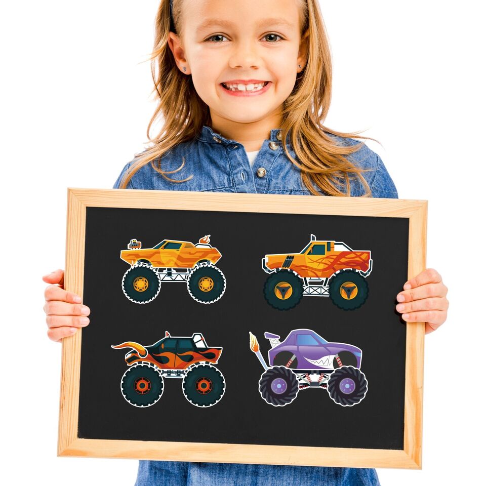 Monster Truck Make-a-Face Sticker Sheets