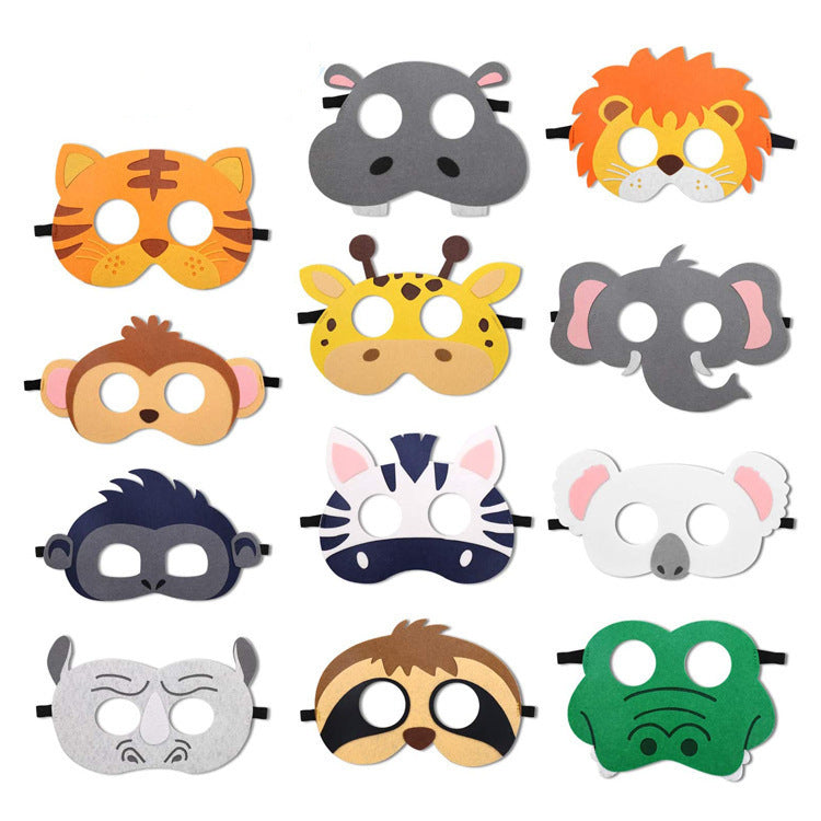 Safari Animal Felt Party Masks for Kids