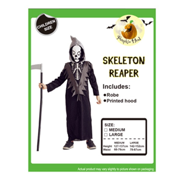 Kids Skeleton Reaper Costume