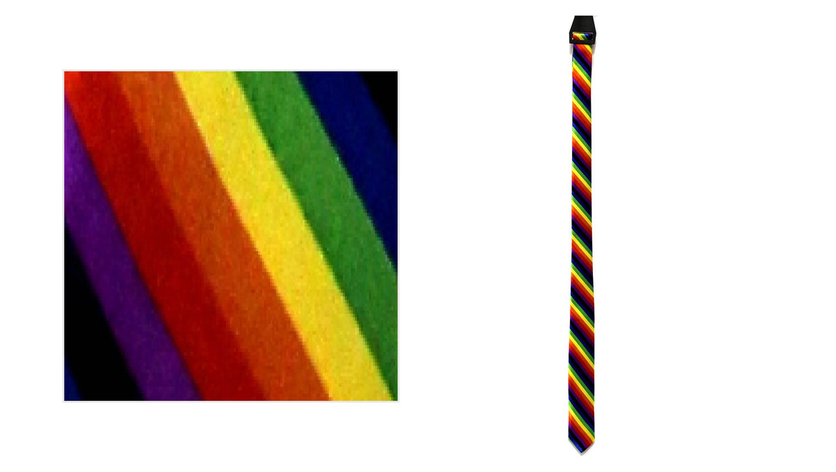 Rainbow Stripe Tie