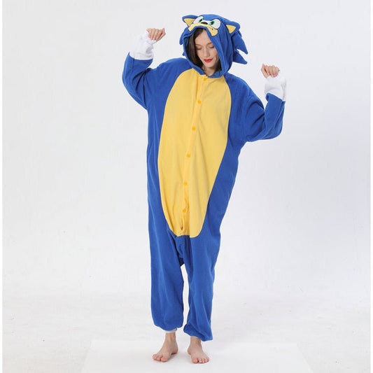 Blue Speed Hedgehog Kigurumi Onesie Pyjamas