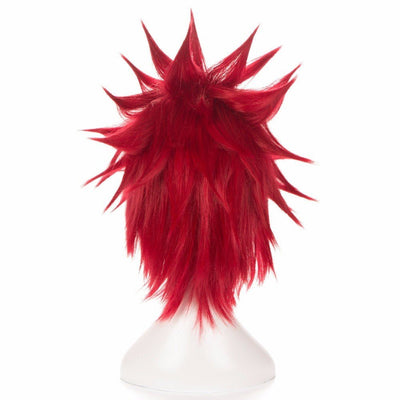Spiky Red Anime Hero Wig