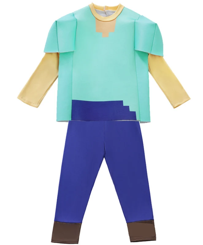 Kids Blocky Miner Costume – view 2