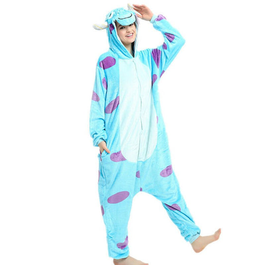 Blue Spotted Monster Kigurumi Onesie Pyjamas