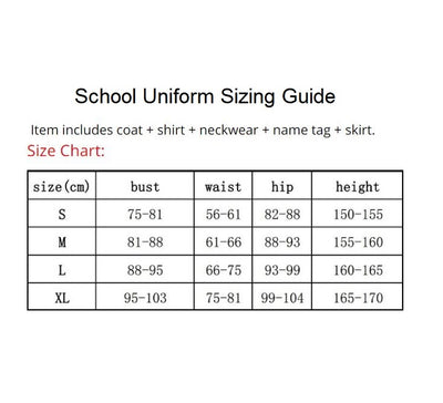 Red School Uniform Anime Costume