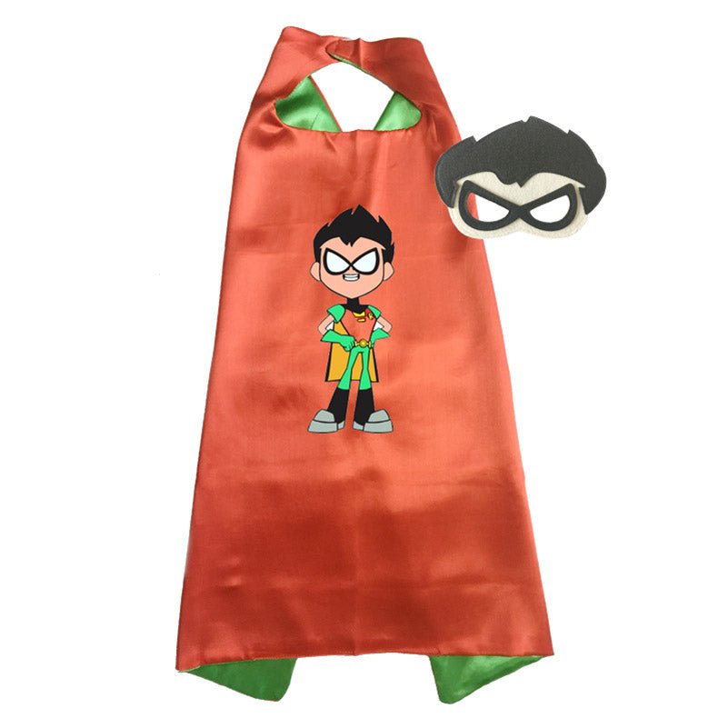 Kids Superhero Team Cape & Mask Set