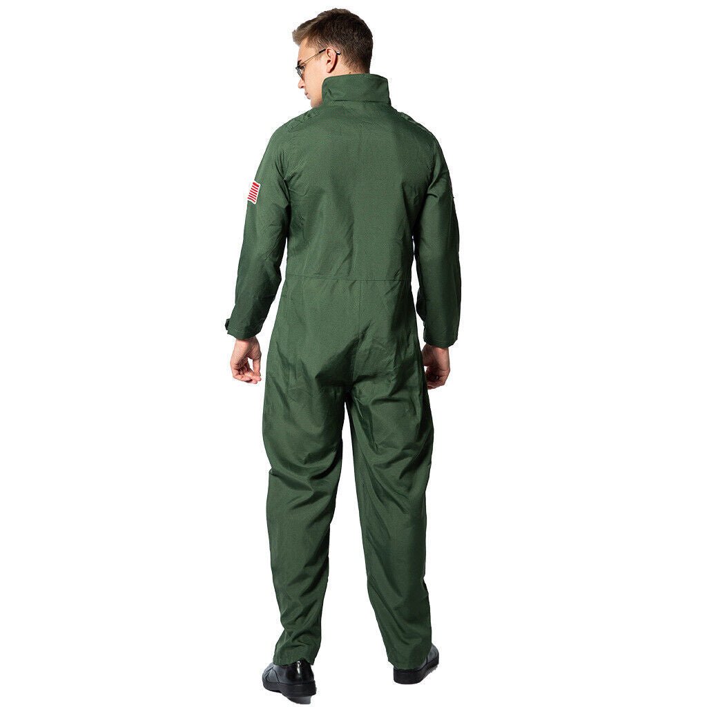 Aviation Fighter Pilot Jumpsuit Costume