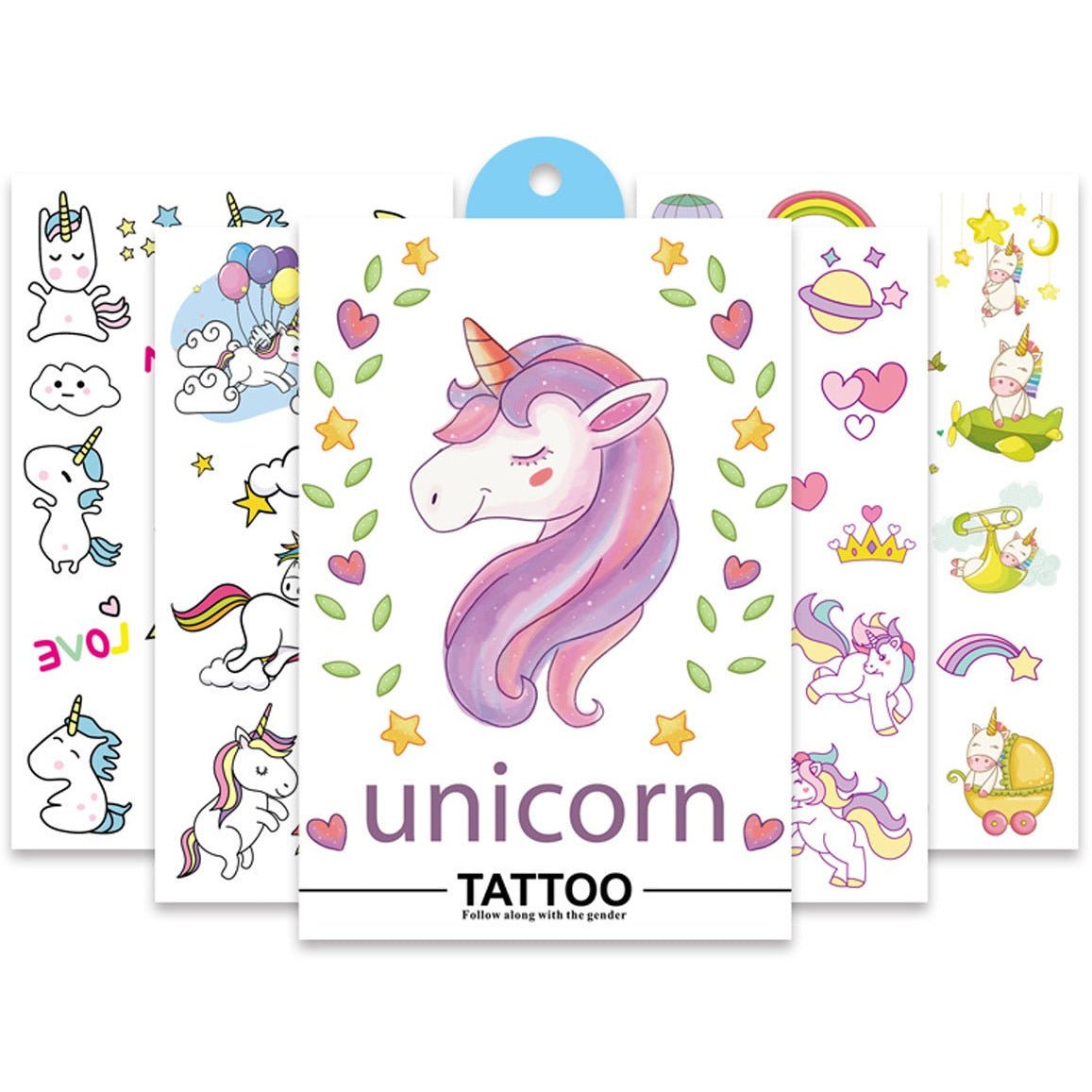 Unicorn Temporary Tattoos for Kids Party Favour Fillers