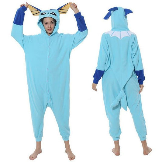 Blue Water Fox Kigurumi Onesie Pyjamas