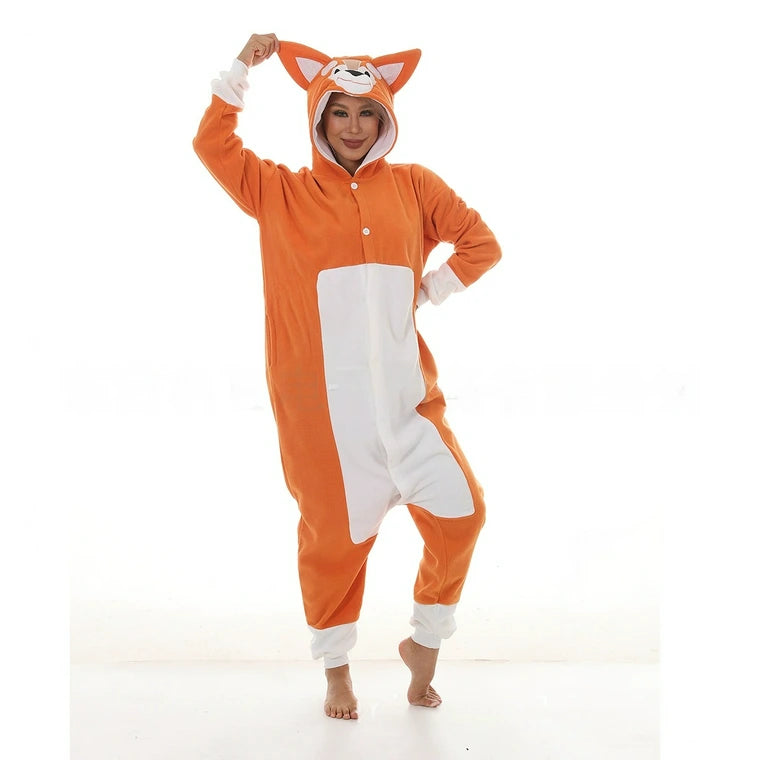 Orange Dog Kigurumi Onesie Pyjamas
