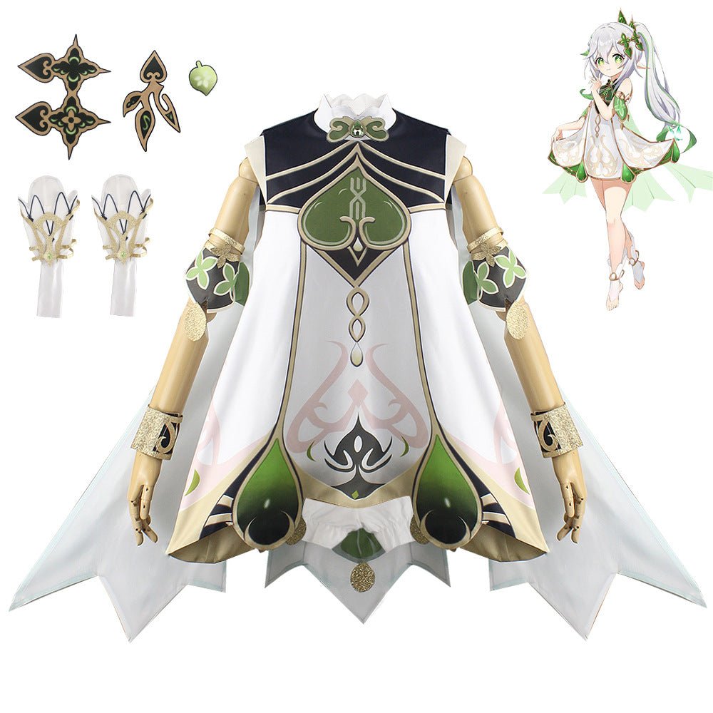 White & Green Little Sage Costume – view 3