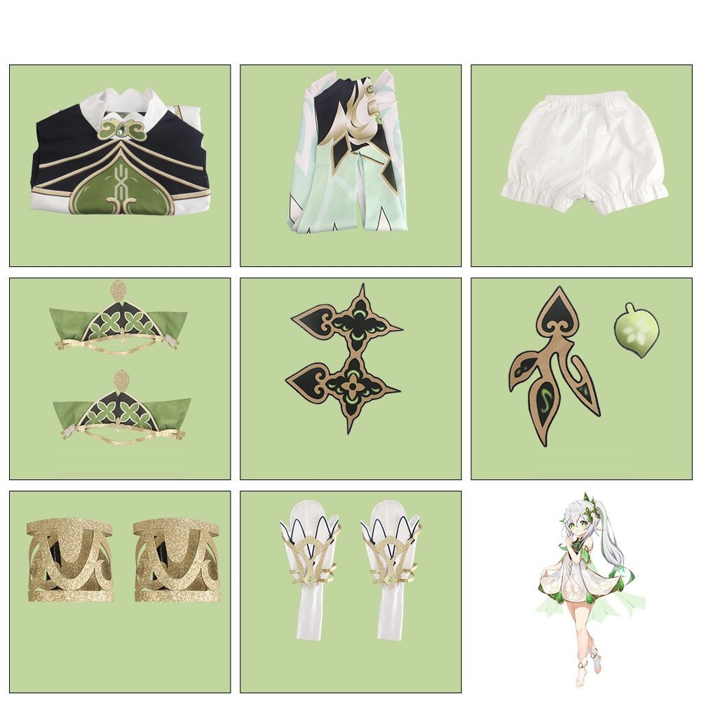 White & Green Little Sage Costume – view 6
